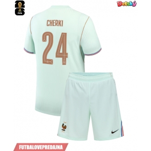 Lacne Dětský Futbalové dres Francúzsko Rayan Cherki #24 MS 2026 Krátky Rukáv - Preč (+ trenírky)